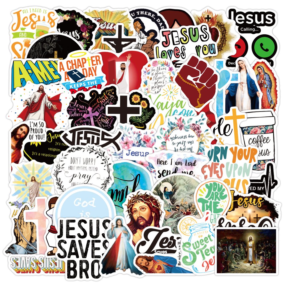 Vi-50pcs Motivational English series die cut vinyl waterproof cartoon decorative random sticker pack for kids bike guita
