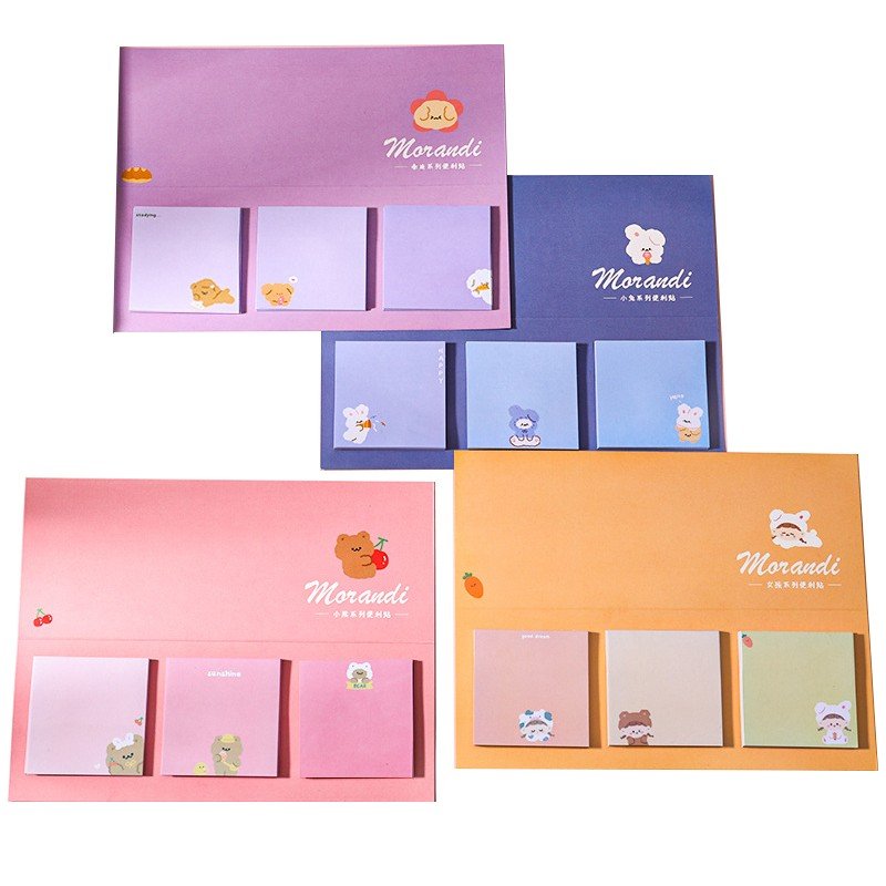 Note Pad Sticky Memo Rainbow Notes Self Adhesive School Stationery Office Tab Bookmark color Office Supply Stationery 6CM