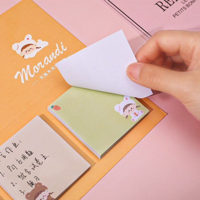 Note Pad Sticky Memo Rainbow Notes Self Adhesive School Stationery Office Tab Bookmark color Office Supply Stationery 6CM