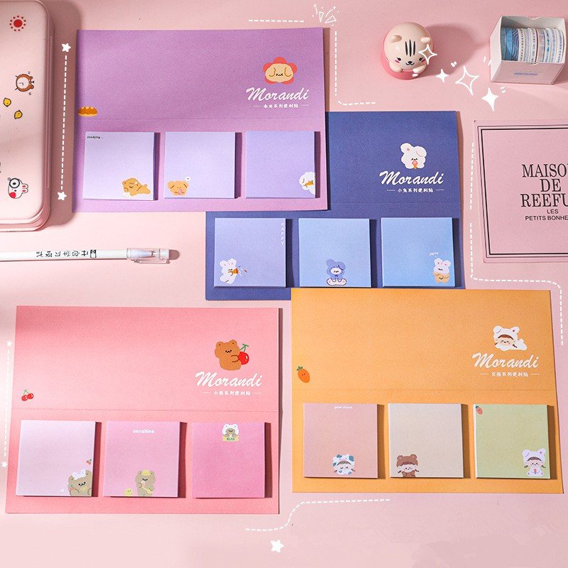 Note Pad Sticky Memo Rainbow Notes Self Adhesive School Stationery Office Tab Bookmark color Office Supply Stationery 6CM