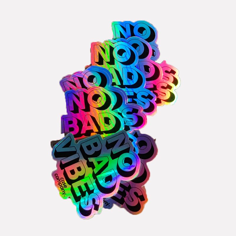 Permanent Vinyl Holographic Logo Stickers Decorative Custom Printed Laser Die Cut Hologram Sticker