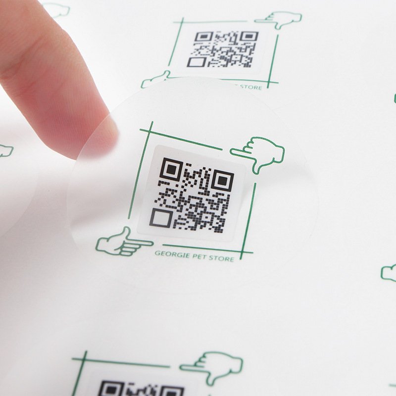 Inventory Management Durable Waterproof Custom QR Code Labels Stickers for Scanning