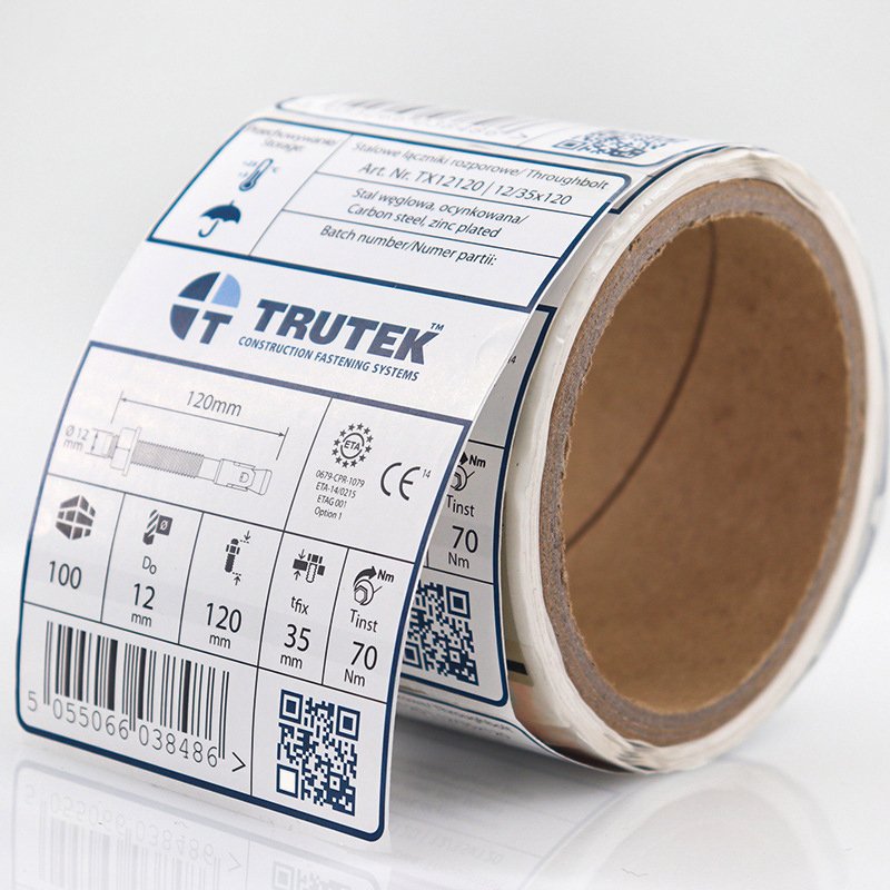 Inventory Management Durable Waterproof Custom QR Code Labels Stickers for Scanning