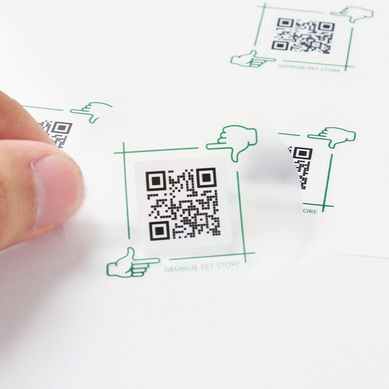 Inventory Management Durable Waterproof Custom QR Code Labels Stickers for Scanning