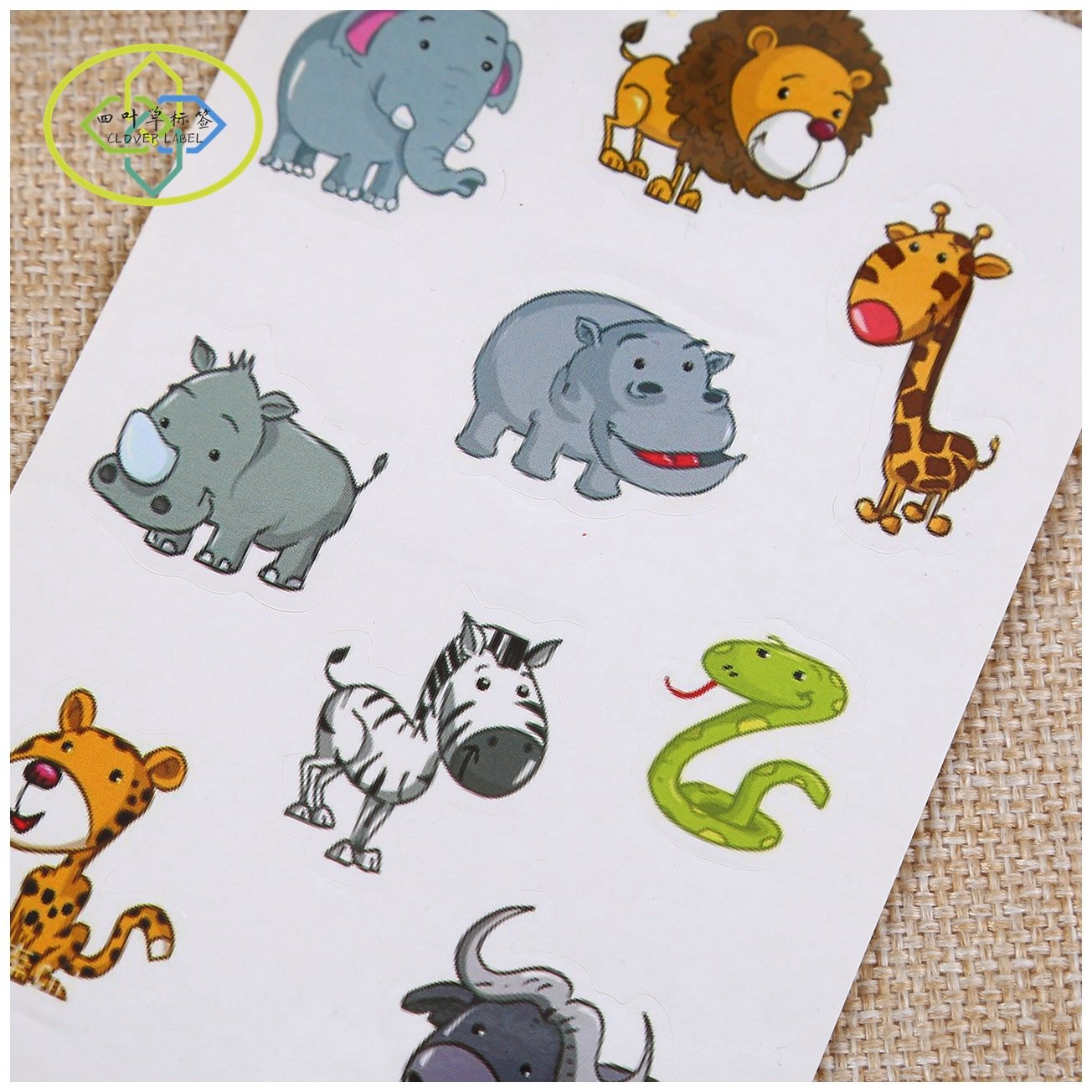 Factory wholesale custom high quality printing PVC vinyl kiss cut stickers