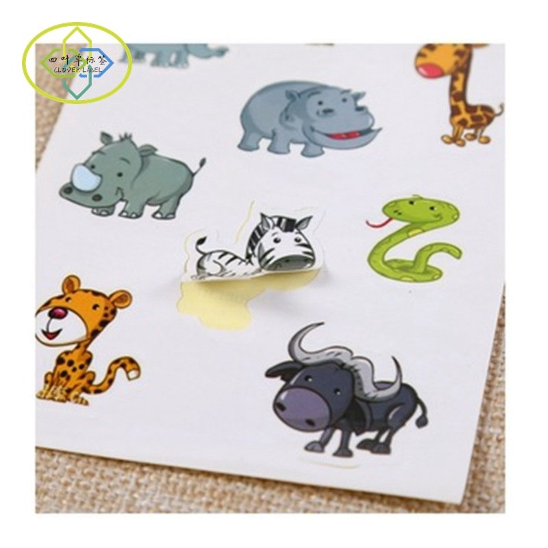 Factory wholesale custom high quality printing PVC vinyl kiss cut stickers