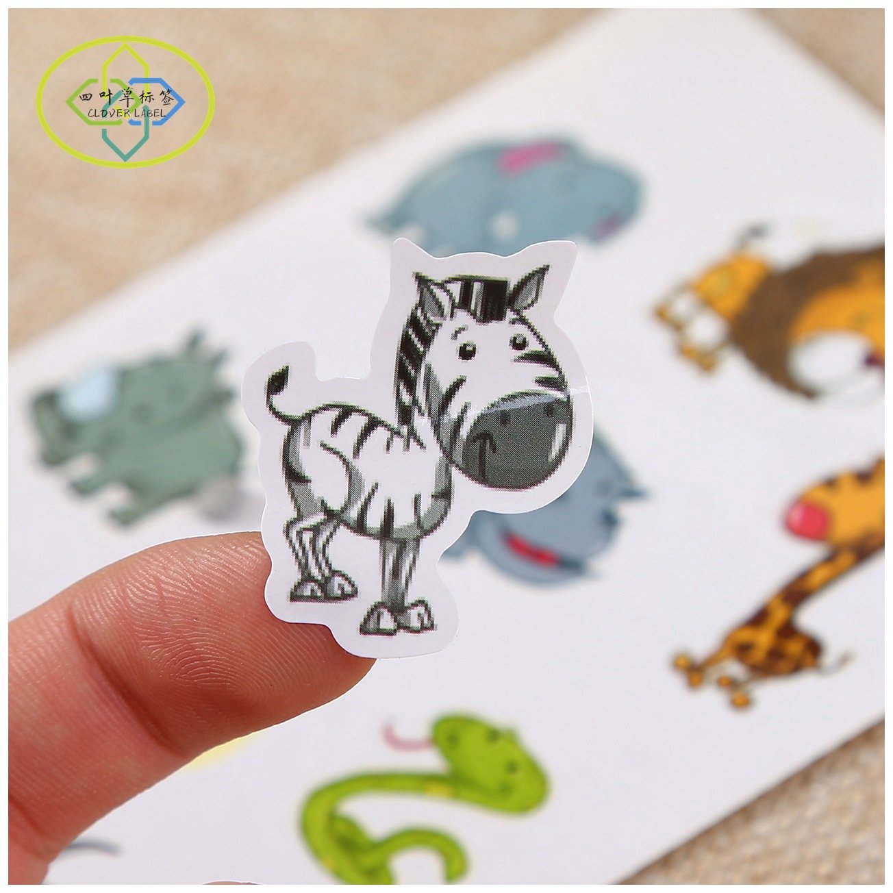 Factory wholesale custom high quality printing PVC vinyl kiss cut stickers