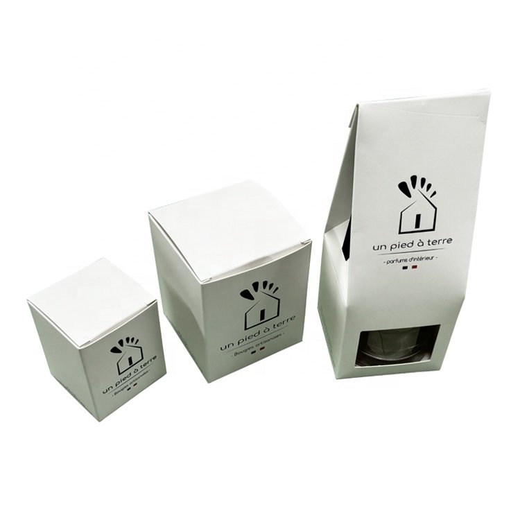 Premium Series Paper Box Scented Candle Aroma Home Fragrance Reed Diffuser Set Packaging Boxes With Sticker