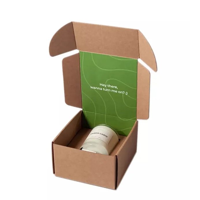 Personalised custom candle boxes packaging luxury small shipping boxes for candles with sticker