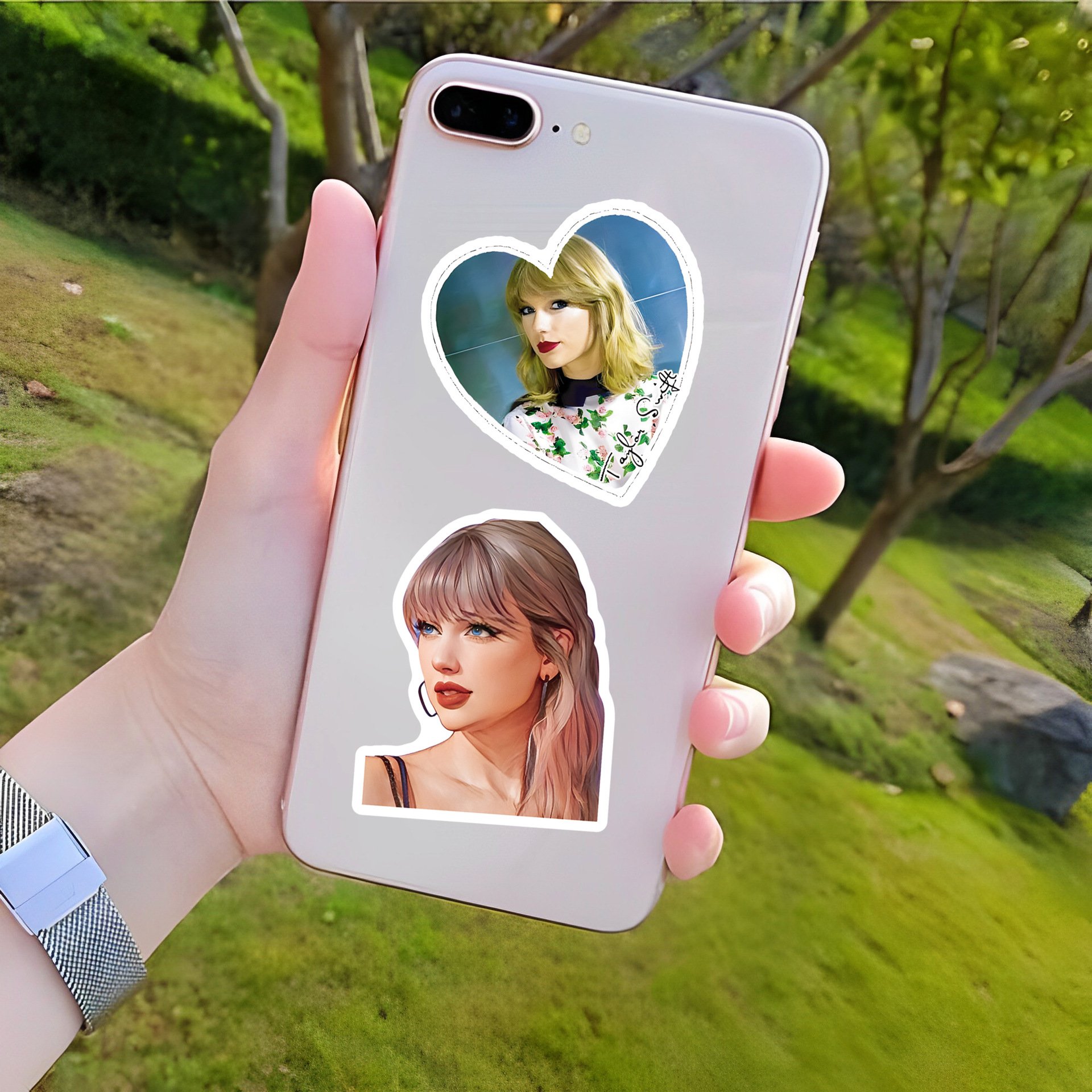Cartoon Fashion Taylor Singer Star Swift Sticker Decoration Phone Cup Book Waterproof Reusable Paster Promotional Gift Wholesale