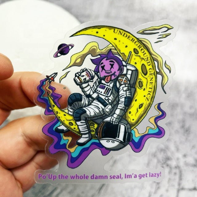 Custom Holographic Sticker Waterproof Businesses Adhesive Label Die-Cut Sticker Customs Cartoon Anime Clean UV Vinyl Stickers