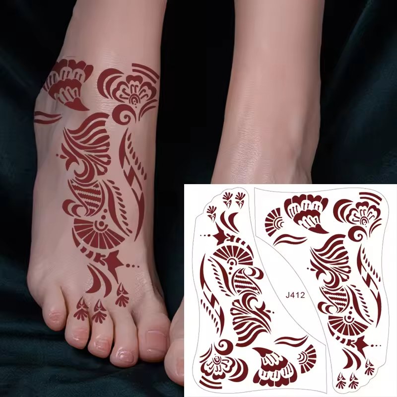 Custom LOGO Design Tattoo Disposable Beauty Body Painting waterproof Temporary Semi-permanent Colorful Tattoo Stickers