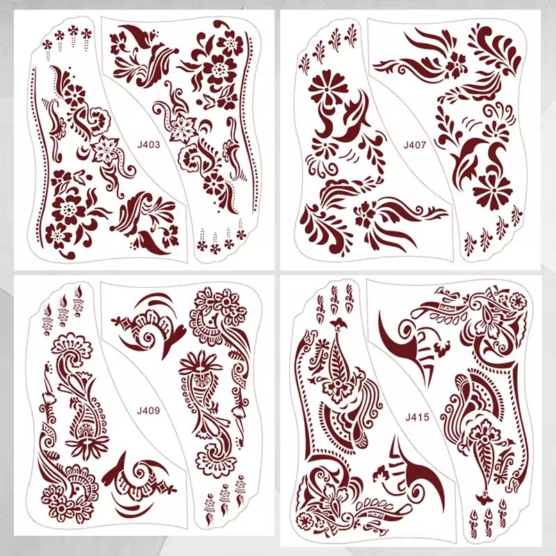 Custom LOGO Design Tattoo Disposable Beauty Body Painting waterproof Temporary Semi-permanent Colorful Tattoo Stickers