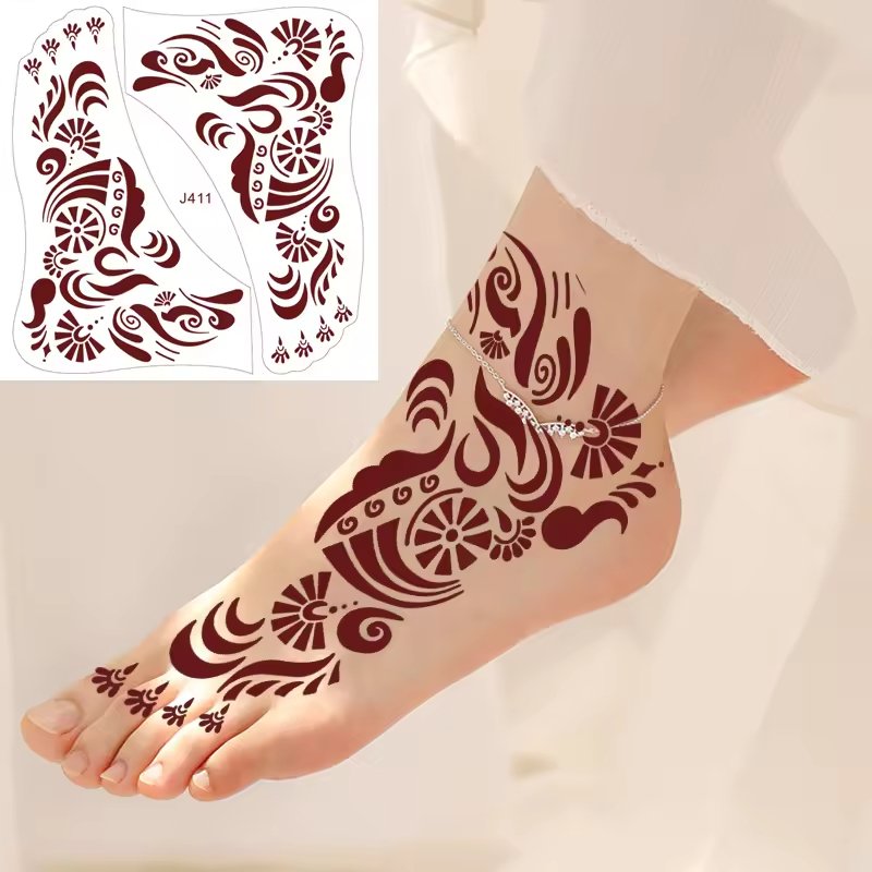 Custom LOGO Design Tattoo Disposable Beauty Body Painting waterproof Temporary Semi-permanent Colorful Tattoo Stickers