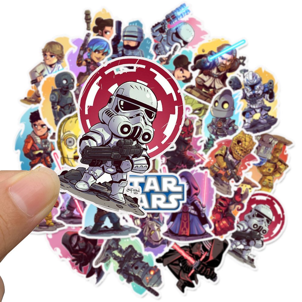 100pcs New Arrivals Movie Starwar Darth Vader Millennium Falcon Graffiti Sticker
