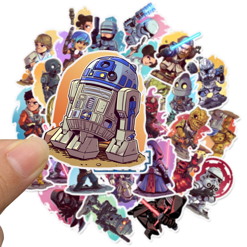 100pcs New Arrivals Movie Starwar Darth Vader Millennium Falcon Graffiti Sticker
