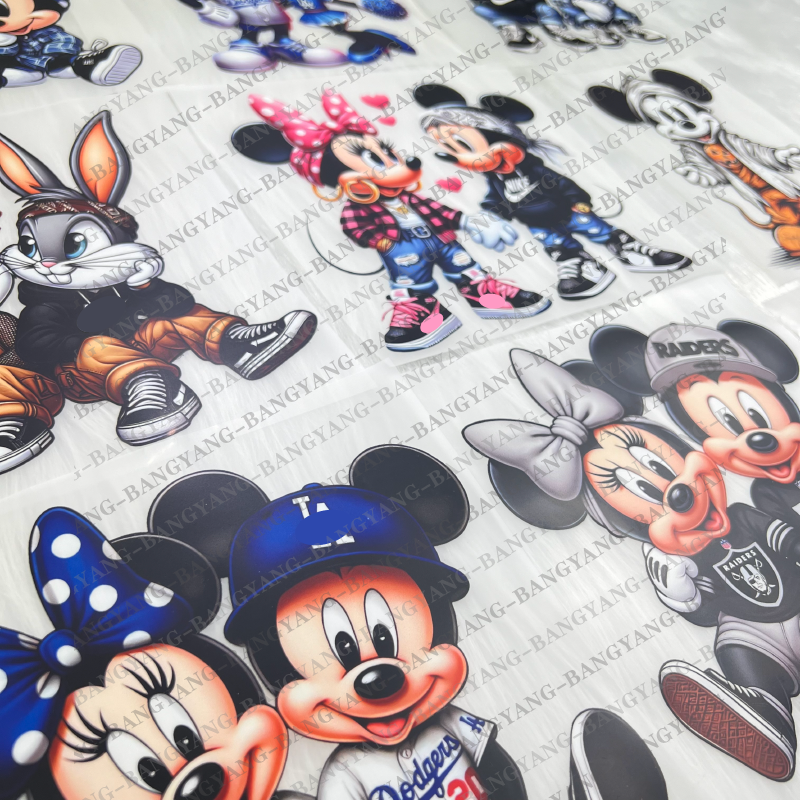 plastisol custom sticker for t shirt ready to press heat dtf transfer for t shirts clothes hoodies bags hats