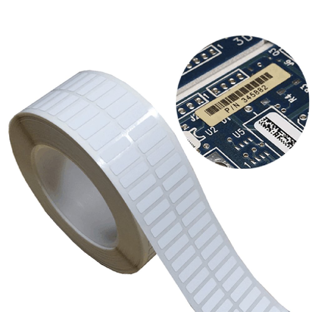 High Temperature Barcode Pi Resistance Polyimide Adhesive Labels Sticker Pcb Id QR Code Tracking Sticker Pi Label