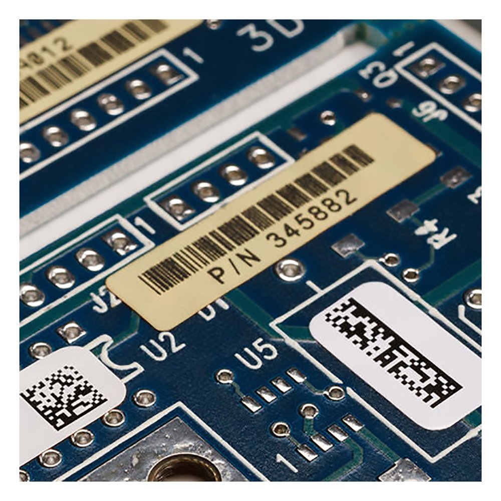 High Temperature Barcode Pi Resistance Polyimide Adhesive Labels Sticker Pcb Id QR Code Tracking Sticker Pi Label
