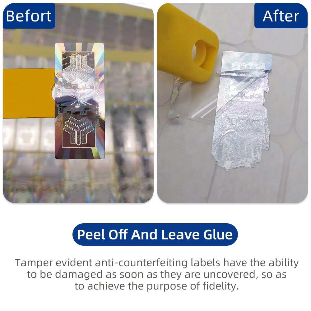 High Quality Custom 3d Anti-Fake Adhesive Tamper Evident Security Hologram Reflective Sticker