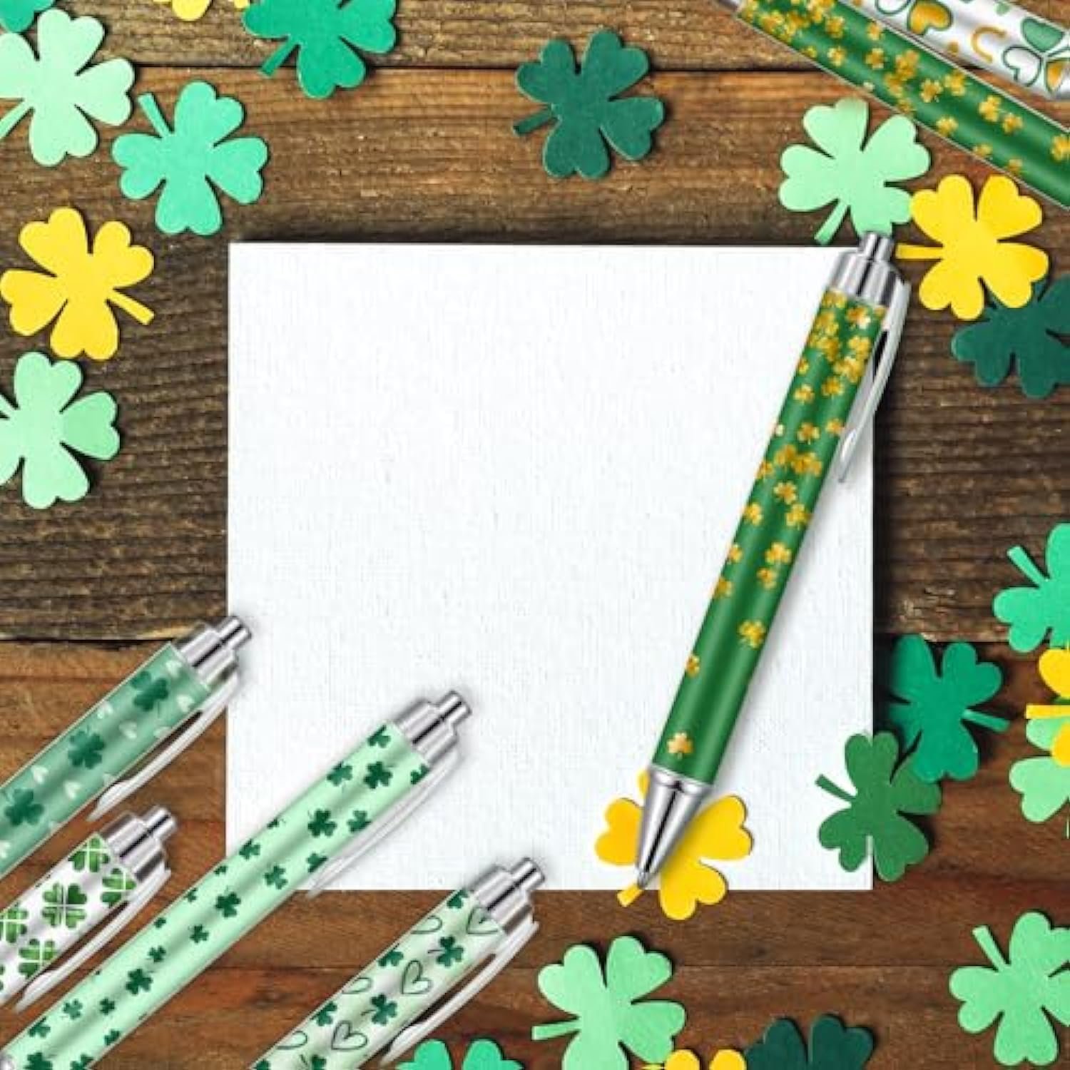 St. Patrick's Day UV Dtf Pen Wrap Transfer Sticker for Pen Irish Day Shamrocks Rub on Transfer for DIY Pen Festival Gifts