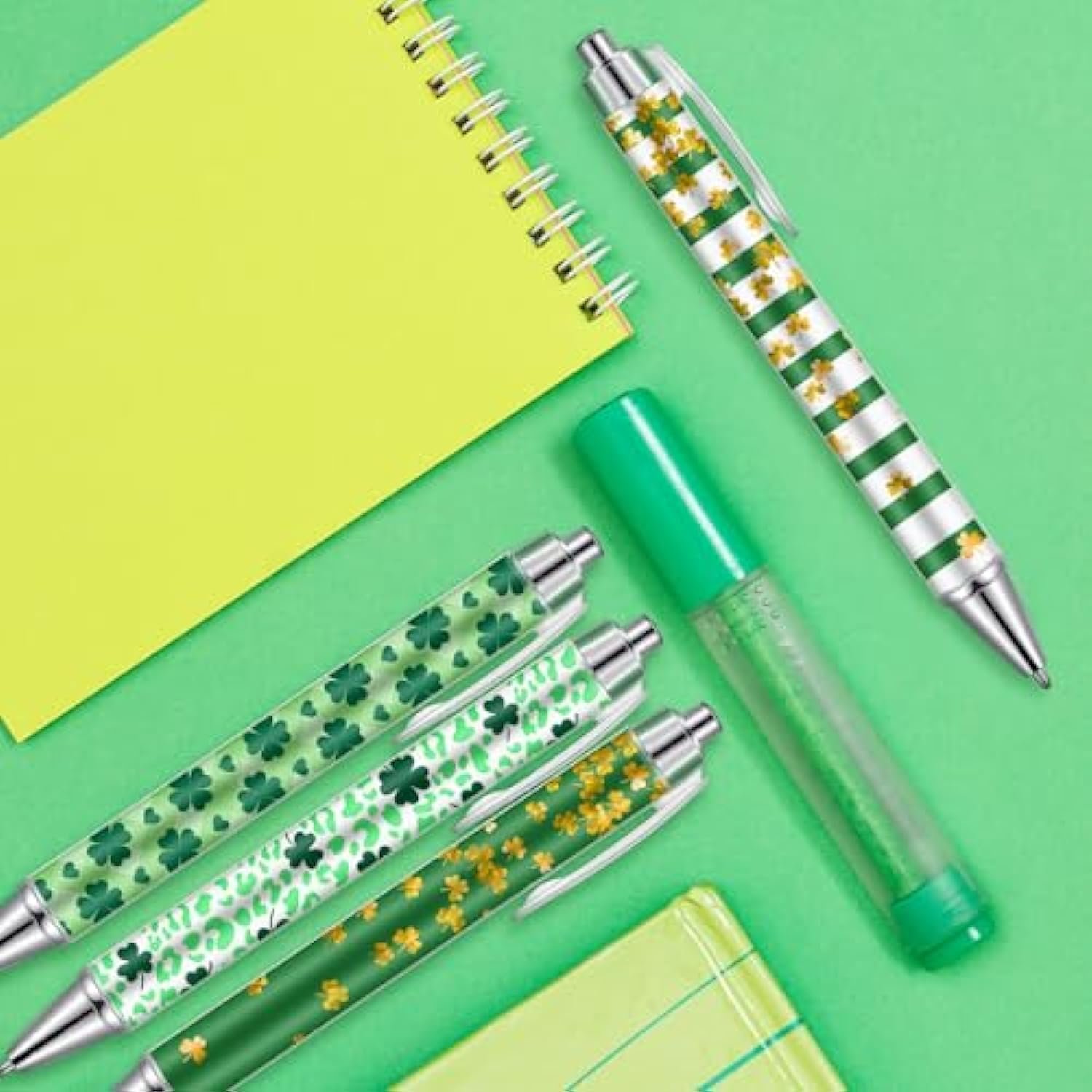 St. Patrick's Day UV Dtf Pen Wrap Transfer Sticker for Pen Irish Day Shamrocks Rub on Transfer for DIY Pen Festival Gifts