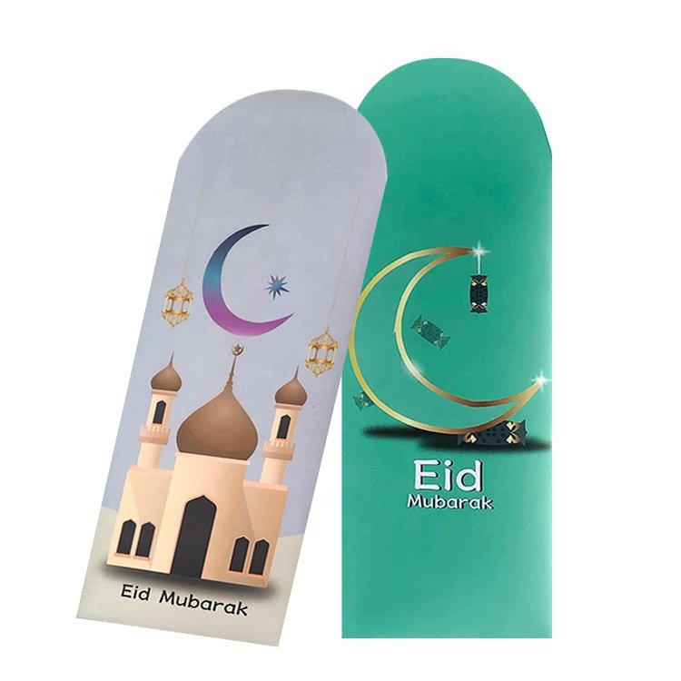 MorSun 6pcs Eid Mubarak Money Envelopes Cash Gift Holders for Gift Card Ramadan Kareem Decorations