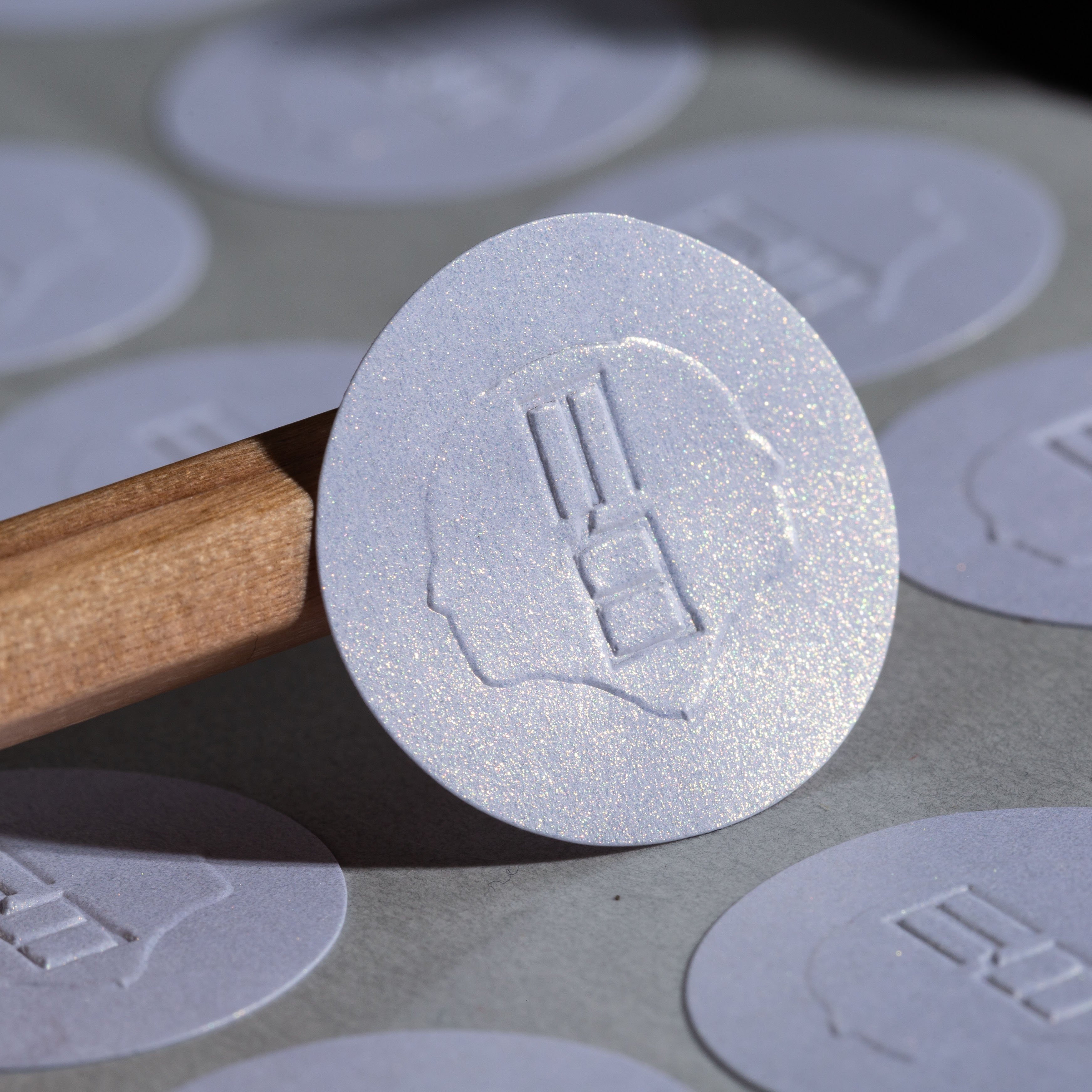 Premium logo Packaging Label stickers Customized special textured paper for jars