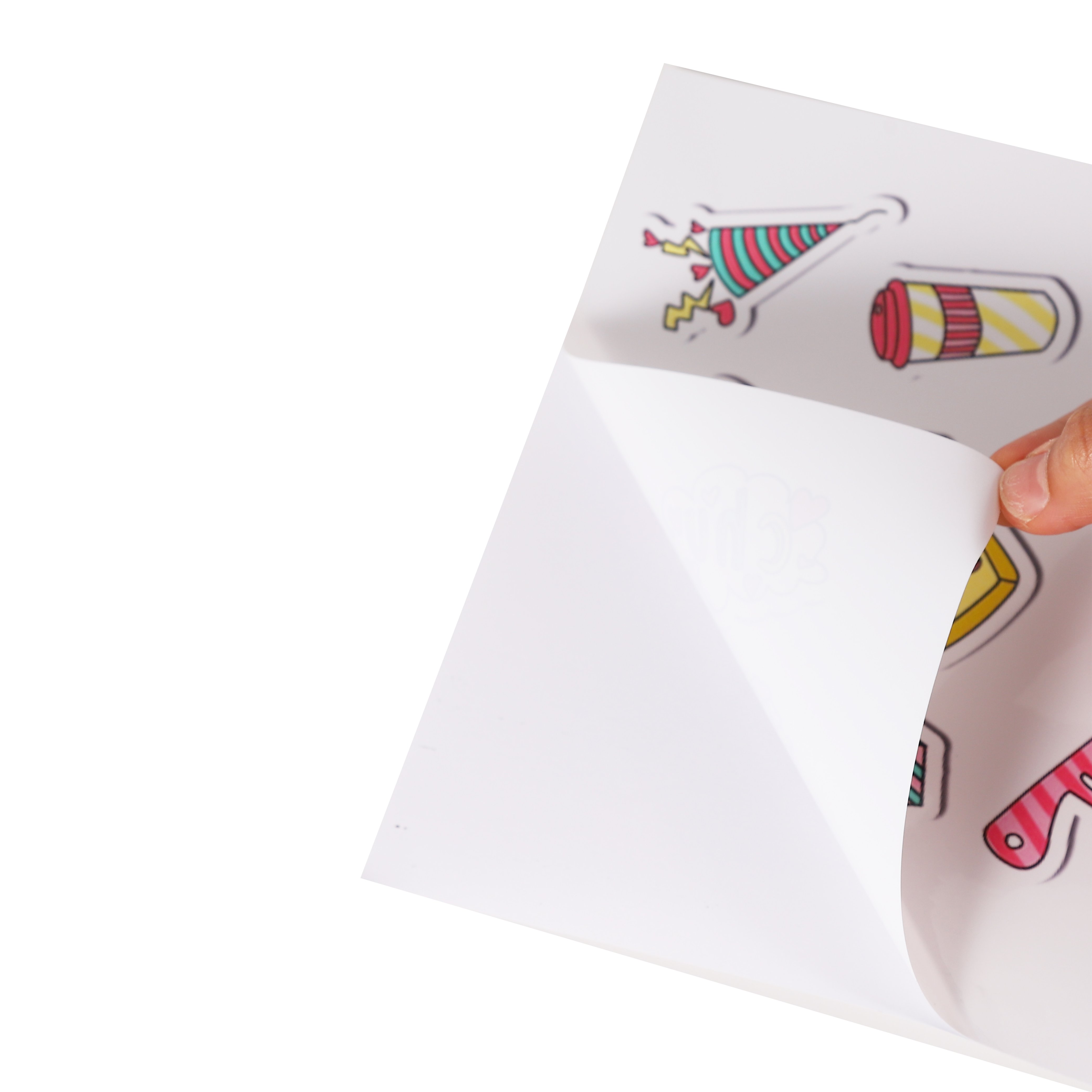 20 Sheet A4 Glossy White Printable Vinyl Sticker Paper for Inkjet Printer Waterproof Self-Adhesive Dries Quickly