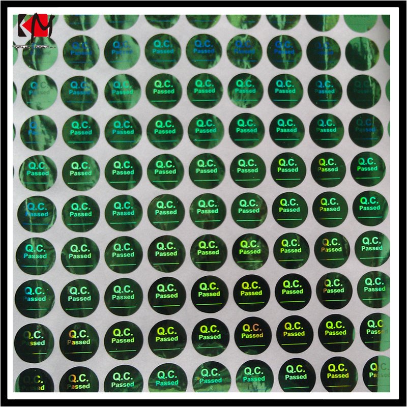 Hot Sale Aluminium Foil Self Adhesive Custom Printed Hologram Label Stickers