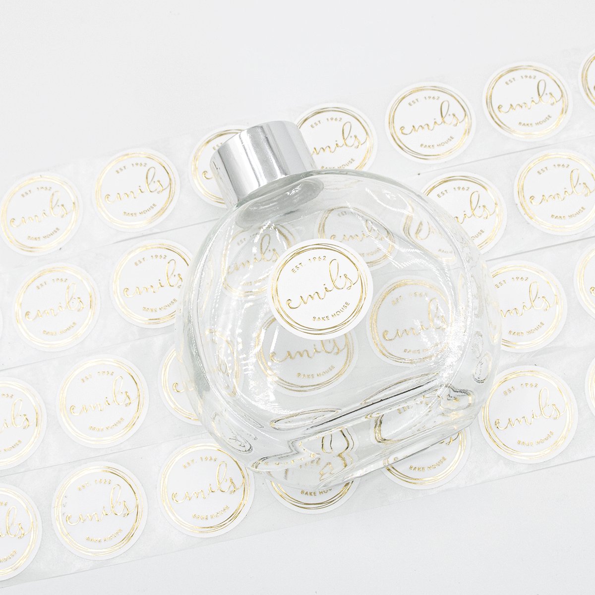 high quality customized watertight logo printed square matte stickers labels for oil bottles