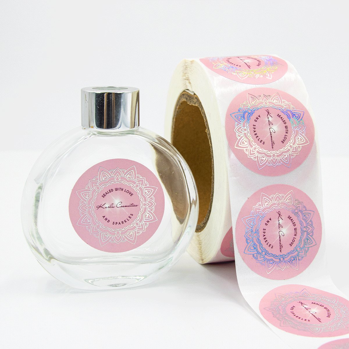 high quality customized watertight logo printed square matte stickers labels for oil bottles