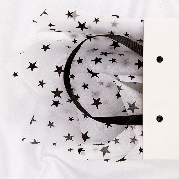 gold star black tissue paper custom tissue paper and stickers custom wrapping paper tissue