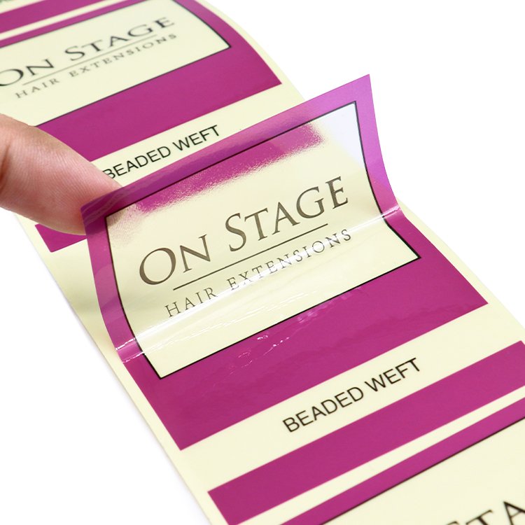 Hot Sale Custom Die Cut Label Logo Printed Transparent Sticker Custom Clear Vinyl Stickers