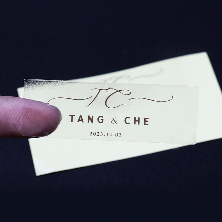 Hot Sale Custom Die Cut Label Logo Printed Transparent Sticker Custom Clear Vinyl Stickers