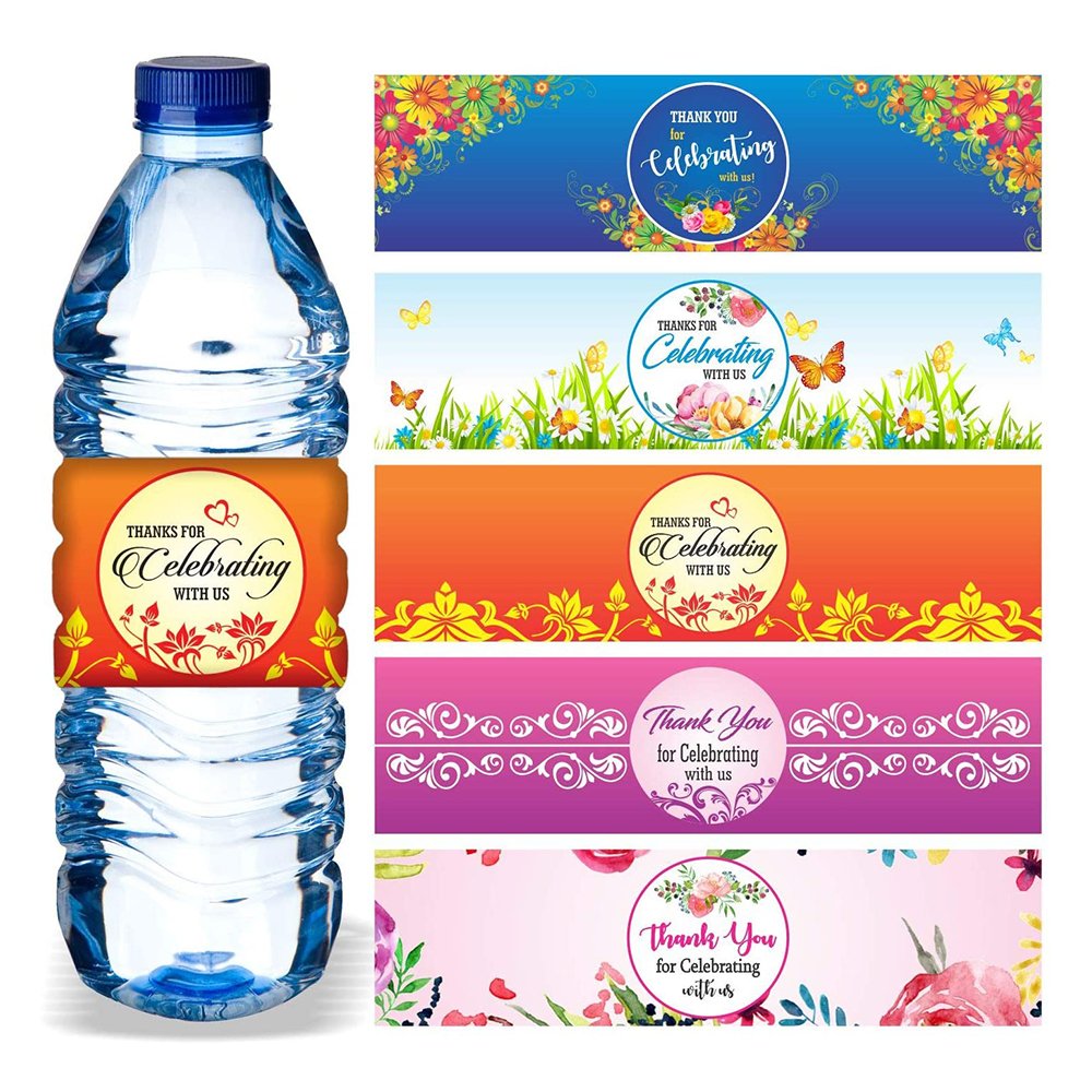 Custom Beverage Product Sticker Labels Adhesive Drinking Water Bottle Stickers Printing Bottle Label