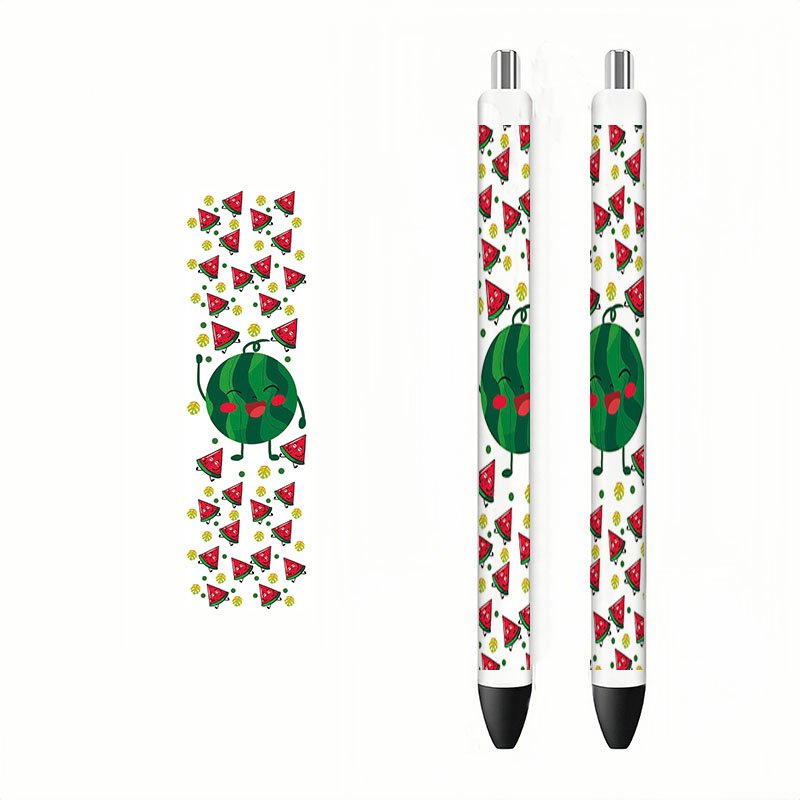 Waterproof erasable UV DTF pen packaging Transfer pen sticker Cute and colourful personalised design uv dtf transfer stickers