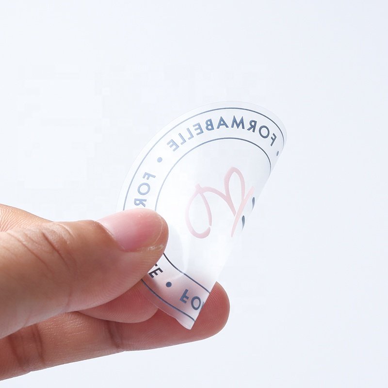 Custom Adhesive Transparent Sticker sheets Waterproof Clear Vinyl PVC Sticker Printing Logo Stickers Label Roll