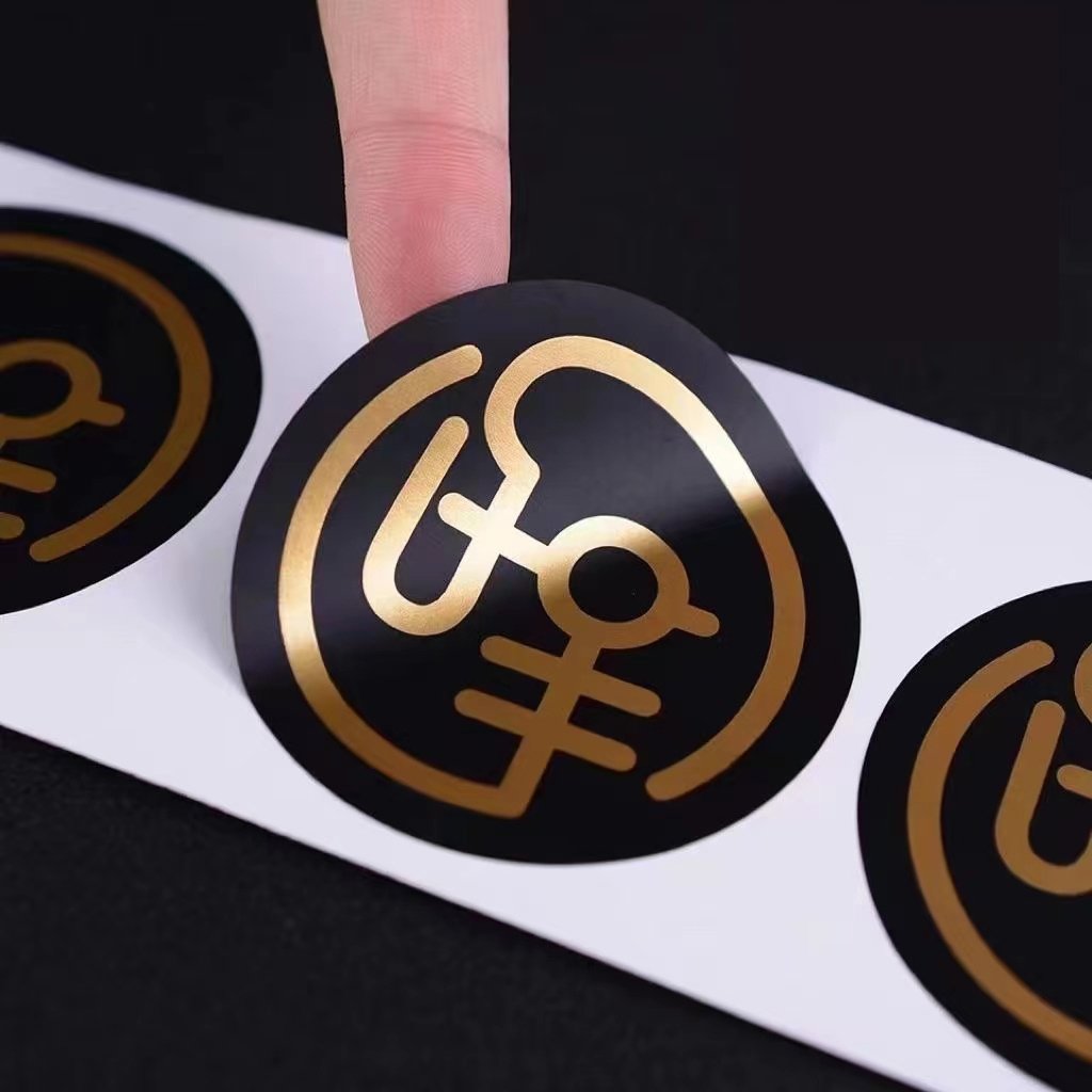 Personalized Product Private Custom Labels Maker Self Adhesive Vinyl Round Waterproof Sticker Roll With Logo