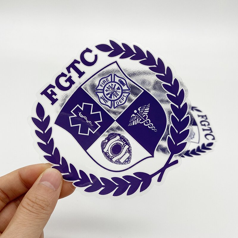 Wholesale Waterproof Vinyl Self Adhesive Transparent Bopp Die Cut Custom Sticker