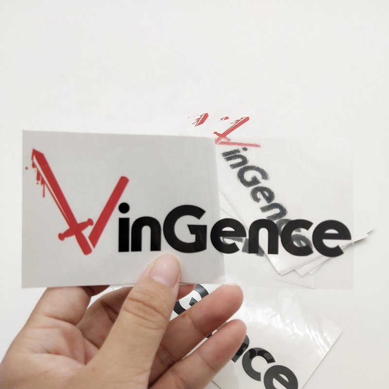 Wholesale Waterproof Vinyl Self Adhesive Transparent Bopp Die Cut Custom Sticker