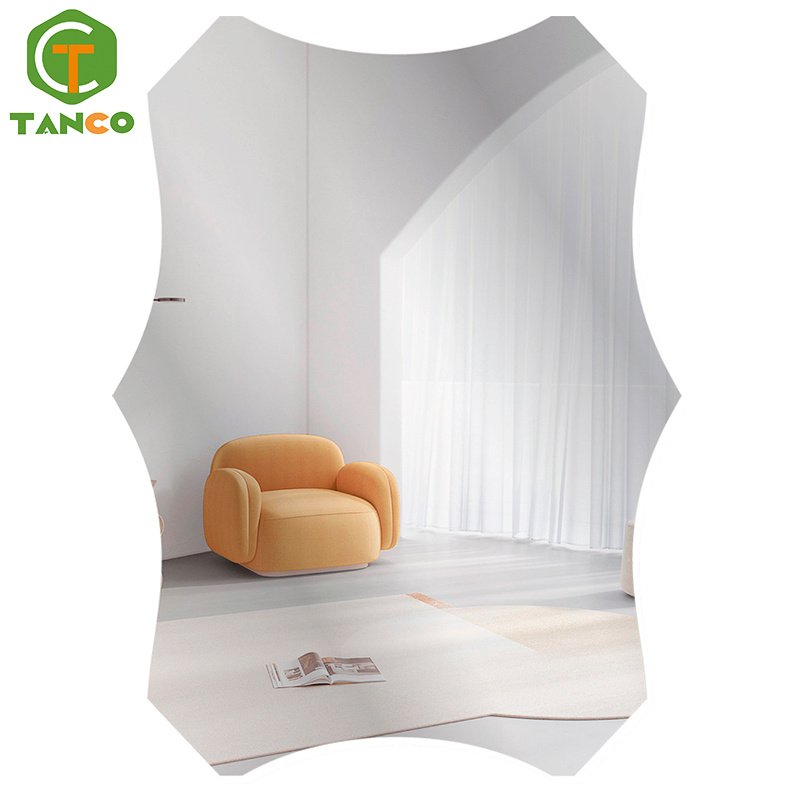 wholesale flexible acrylic mirror setting round circle self adhesive mirror sheet 3d butterfly wall stickers