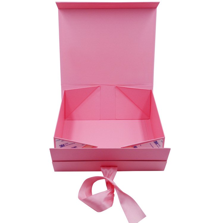 Custom Manufacture Cheap Price Luxury pink foldable magnetic clothes cosmetic shoes Gift Box