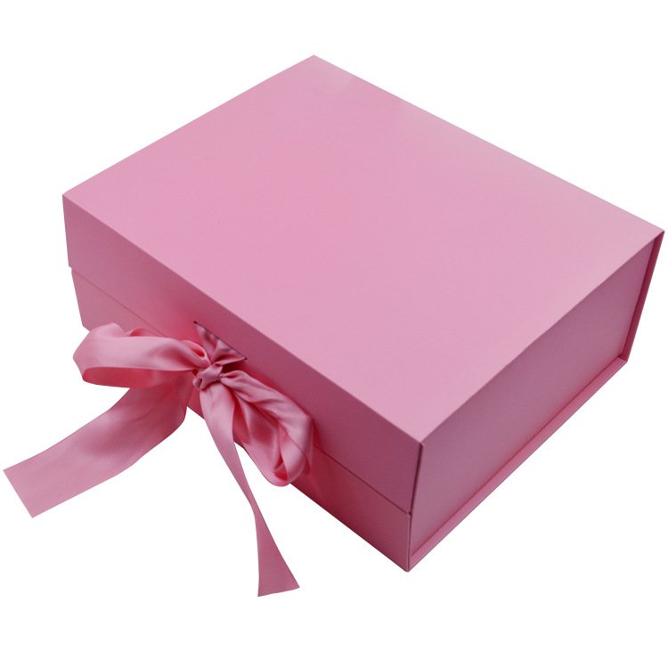 Custom Manufacture Cheap Price Luxury pink foldable magnetic clothes cosmetic shoes Gift Box