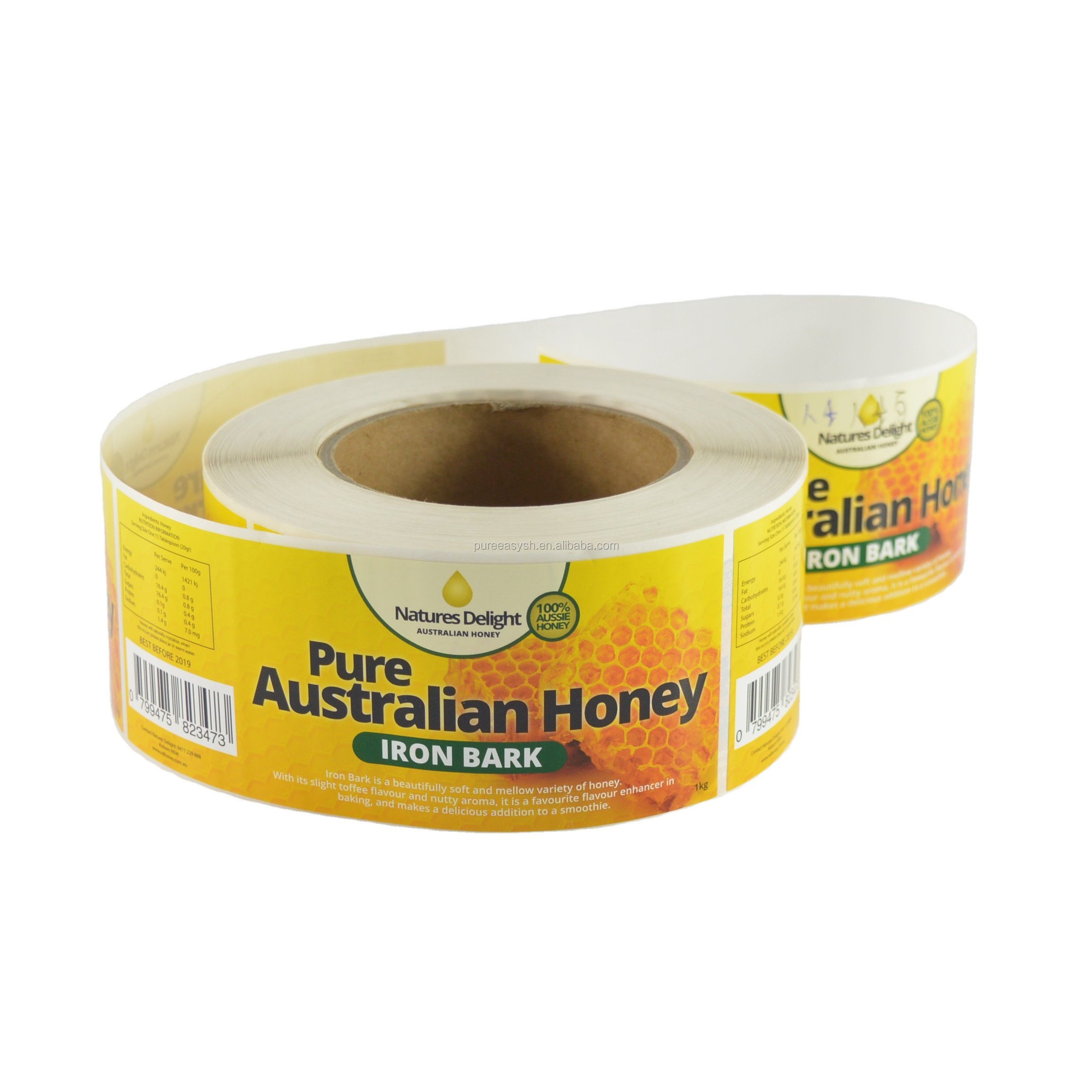 New Zealand Honey Jar Labels Custom Bee Bottle Sticker and Label Printing