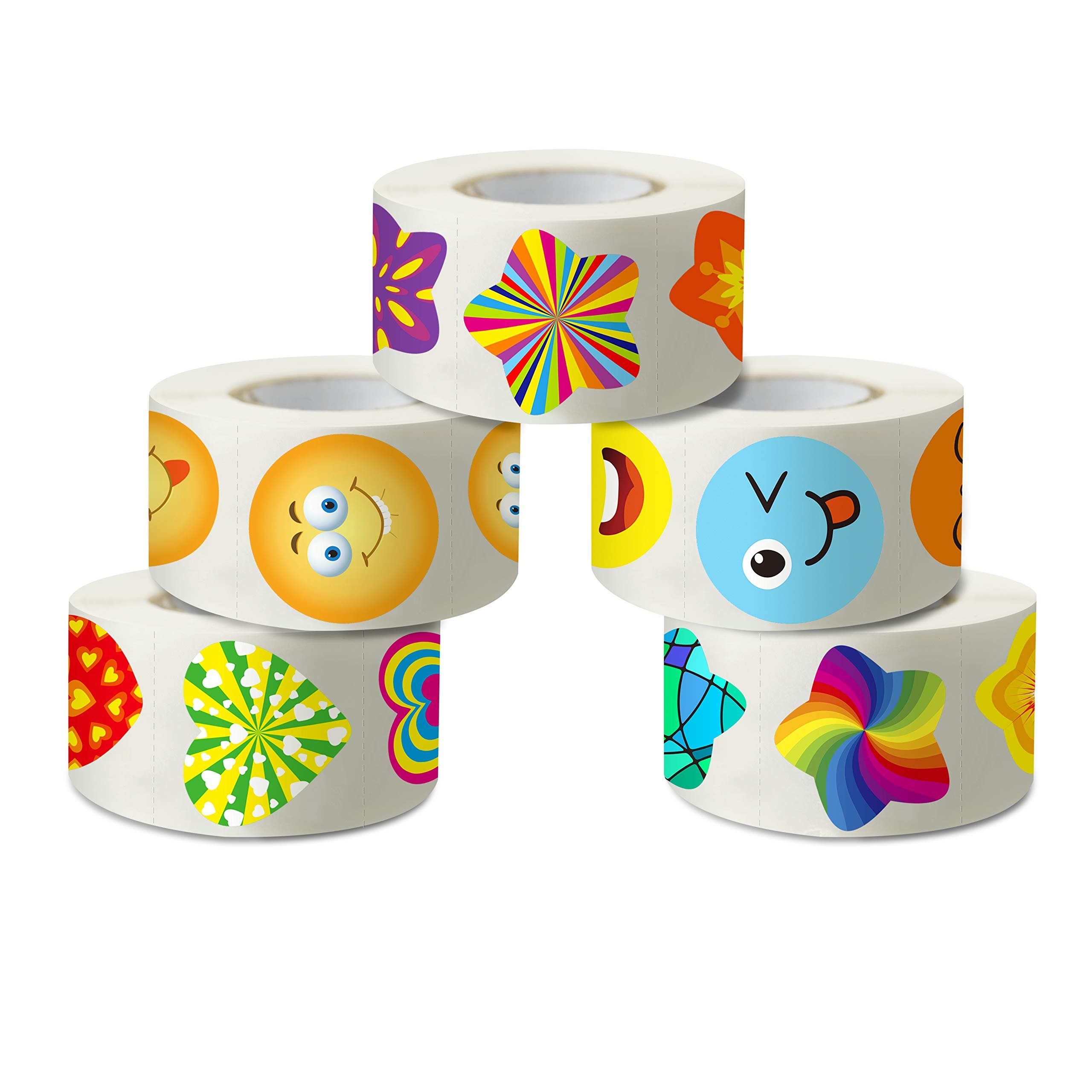 Thank you floral sticker label Round Colorful Sticker Rolls For Business Package Gift Decoration Stationery Stickers