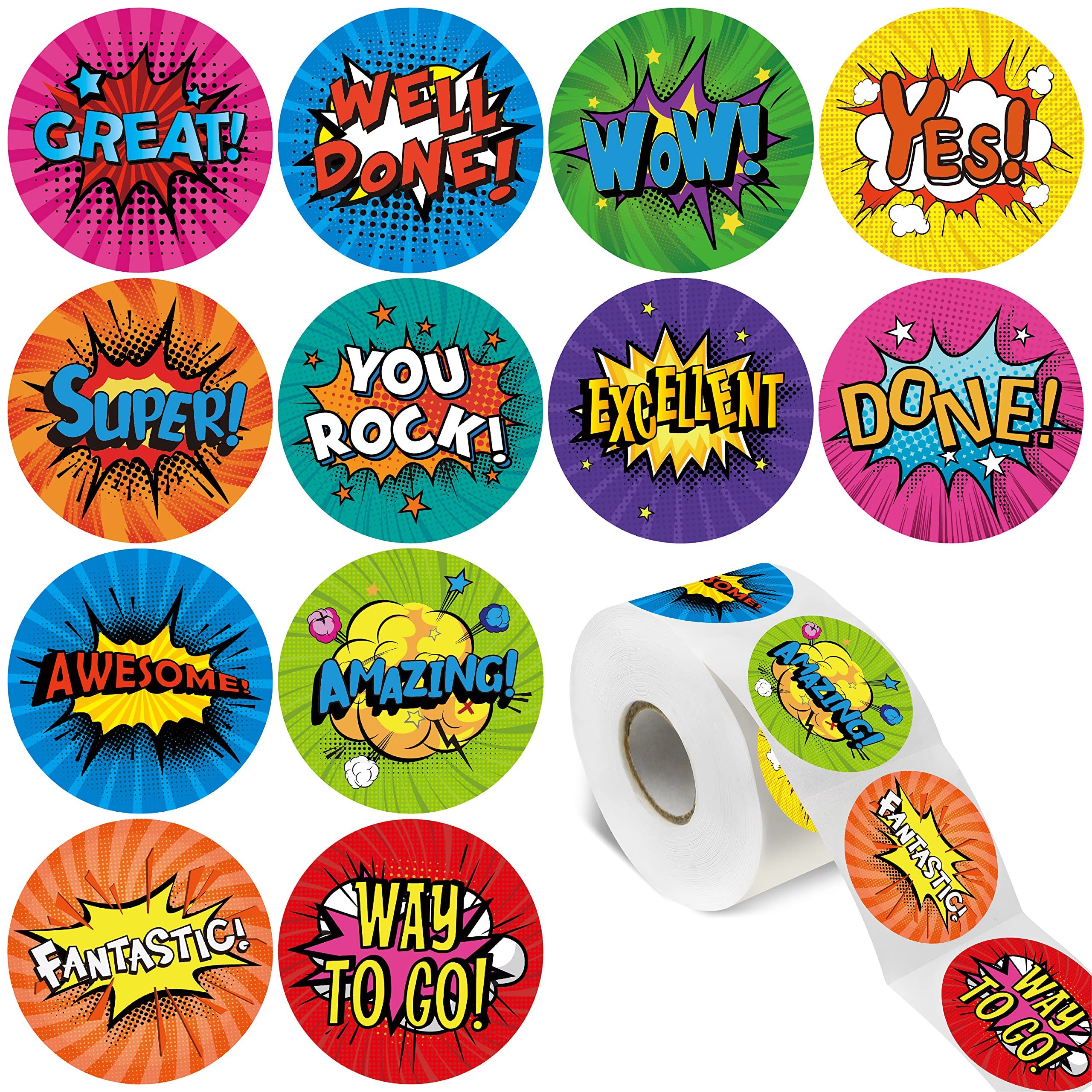Thank you floral sticker label Round Colorful Sticker Rolls For Business Package Gift Decoration Stationery Stickers