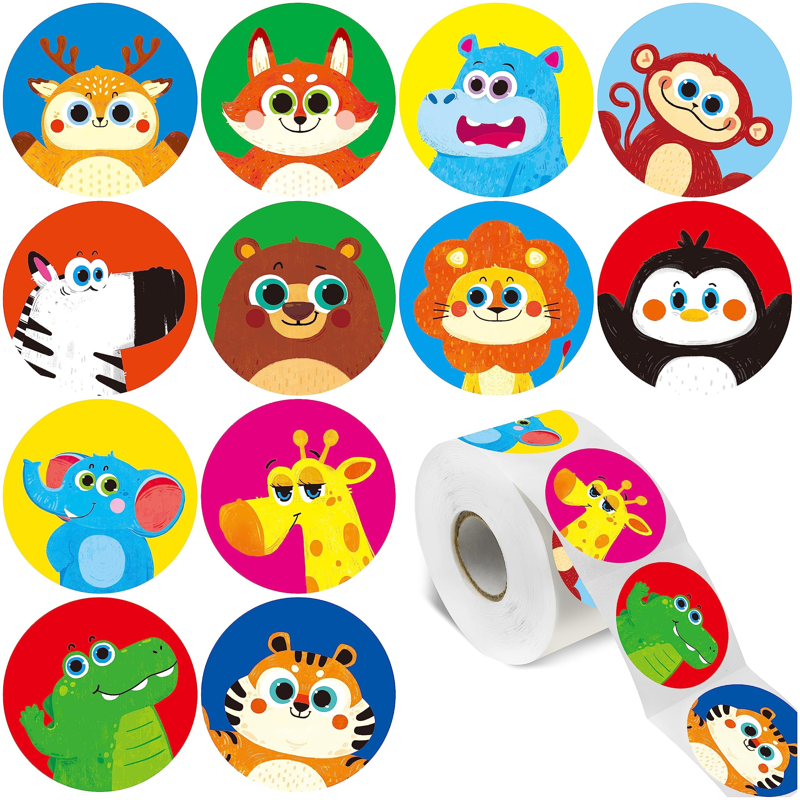 Thank you floral sticker label Round Colorful Sticker Rolls For Business Package Gift Decoration Stationery Stickers