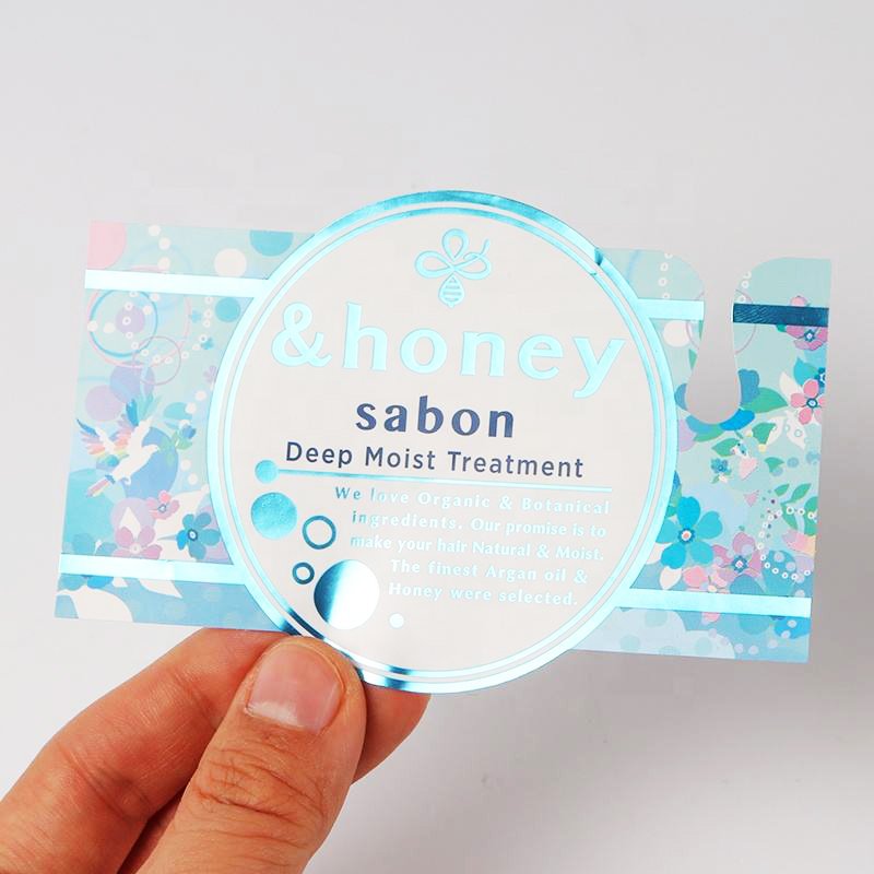 Custom Adhesive Logo Printing Round Rose Gold Waterproof Round Transparent UV Clear Gold Foil Roll Gloss Sticker Packaging Label