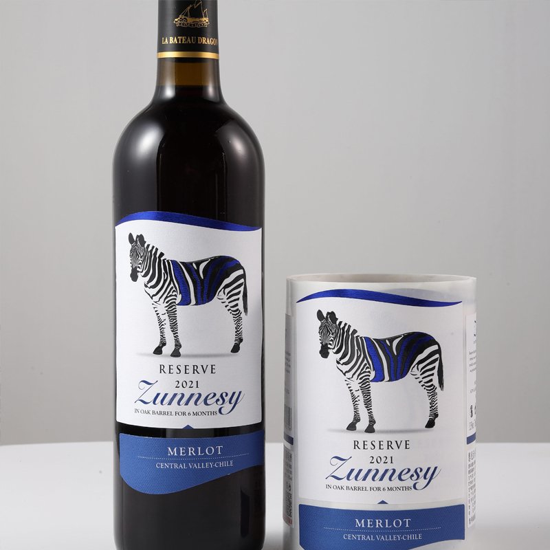 High Quality Adhesive Waterproof Labels Sticker For Wine Bottle Printable Personalised Wine Label